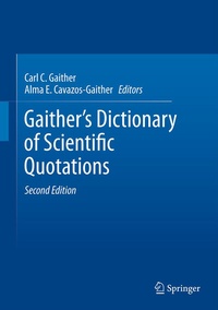 Abbildung von: Gaither's Dictionary of Scientific Quotations - Springer