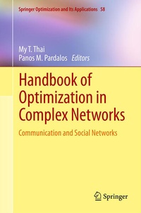 Enlarge image Cover: Handbook of Optimization in Complex Networks - Springer
