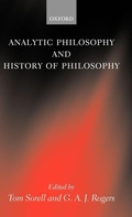 Cover: Analytic Philosophy and History of Philosophy - Oxford University Press