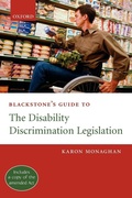 Cover: Blackstone's Guide to the Disability Discrimination Legislation - Oxford University Press