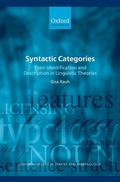 Cover: Syntactic Categories - Oxford University Press