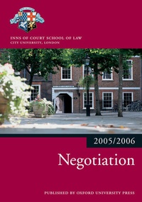 Abbildung von: Negotiation 2005/2006 - Oxford University Press
