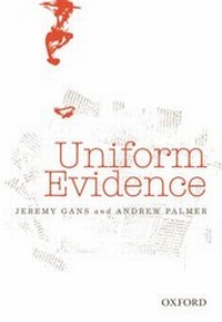 Enlarge image Cover: Uniform Evidence - OUP Australia and New Zealand