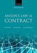 Cover: Anson's Law of Contract - Oxford University Press
