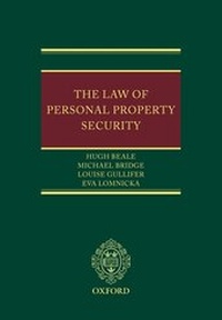 Abbildung von: The Law of Personal Property Security - Oxford University Press