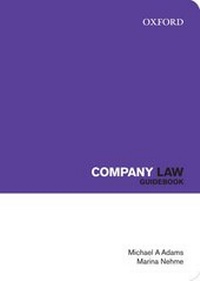 Enlarge image Cover: Company Law Guidebook - OUP Australia and New Zealand