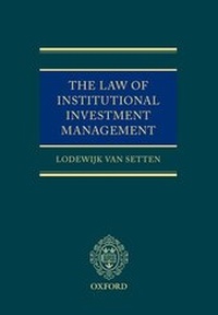 Abbildung von: The Law of Institutional Investment Management - Oxford University Press