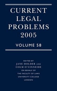 Enlarge image Cover: Current Legal Problems: Vol. 58 - Oxford University Press