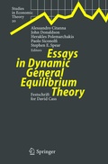 Cover: Essays in Dynamic General Equilibrium Theory - Springer
