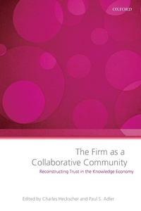 Enlarge image Cover: The Firm as a Collaborative Community - Oxford University Press