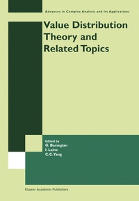 Enlarge image Cover: Value Distribution Theory and Related Topics - Springer