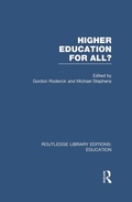 Cover: Higher Education for All? (RLE Edu G) - Routledge