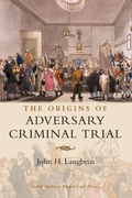 Cover: The Origins of Adversary Criminal Trial - Oxford University Press