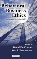 Cover: Behavioral Business Ethics - Routledge