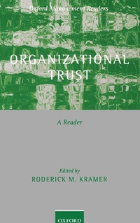 Enlarge image Cover: Organizational Trust - Oxford University Press