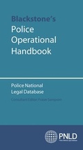 Bild: Blackstone's Police Operational Handbook - Oxford University Press