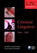 Cover: LPC Handbook on Criminal Litigation 2006-2007 - Oxford University Press