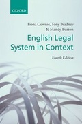 Cover: English Legal System in Context - Oxford University Press