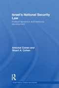 Cover: Israel's National Security Law - Routledge