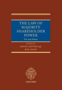 Enlarge image Cover: The Law of Majority Shareholder Power - Oxford University Press