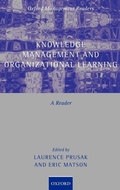 Cover: Knowledge Management and Organizational Learning - Oxford University Press