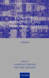 Enlarge image Cover: Knowledge Management and Organizational Learning - Oxford University Press