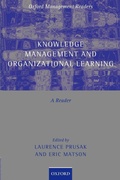 Cover: Knowledge Management and Organizational Learning - Oxford University Press