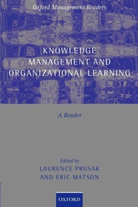 Enlarge image Cover: Knowledge Management and Organizational Learning - Oxford University Press