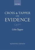 Cover: Cross and Tapper on Evidence - Oxford University Press