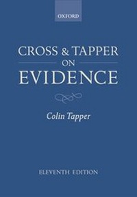 Enlarge image Cover: Cross and Tapper on Evidence - Oxford University Press