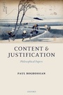 Cover: Content and Justification - Oxford University Press