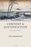 Cover: Content and Justification - Oxford University Press