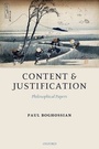 Cover: Content and Justification - Oxford University Press
