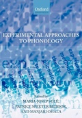 Cover: Experimental Approaches to Phonology - Oxford University Press