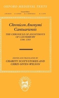 Cover: Chronicon Anonymi Cantuariensis - Oxford University Press