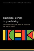Cover: Empirical Ethics in Psychiatry - Oxford University Press