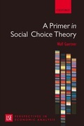 Cover: Primer in Social Choice Theory - Oxford University Press
