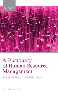 Enlarge image Cover: A Dictionary of Human Resource Management - Oxford University Press
