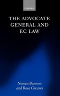Cover: The Advocate General and EC Law - Oxford University Press