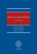 Cover: Whistleblowing - Oxford University Press