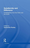 Cover: Subalternity and Difference - Routledge