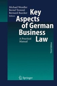 Abbildung von: Key Aspects of German Business Law - Springer