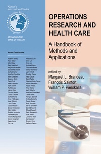 Enlarge image Cover: Operations Research and Health Care - Springer