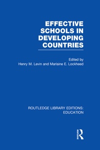 Enlarge image Cover: Effective Schools in Developing Countries - Routledge