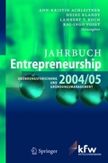 Cover: Jahrbuch Entrepreneurship 2004/05 - Springer