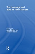 Cover: The Language and Style of Film Criticism - Routledge