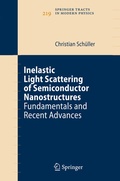 Cover: Inelastic Light Scattering of Semiconductor Nanostructures - Springer