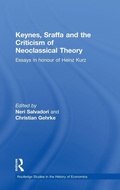 Cover: Keynes, Sraffa, and the Criticism of Neoclassical Theory - Routledge