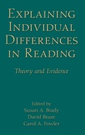 Cover: Explaining Individual Differences in Reading - Psychology Press Ltd