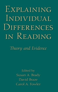 Abbildung von: Explaining Individual Differences in Reading - Psychology Press Ltd